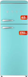 Frigorífico 2 puertas Evvo F45BL Retro Azúl Pastel