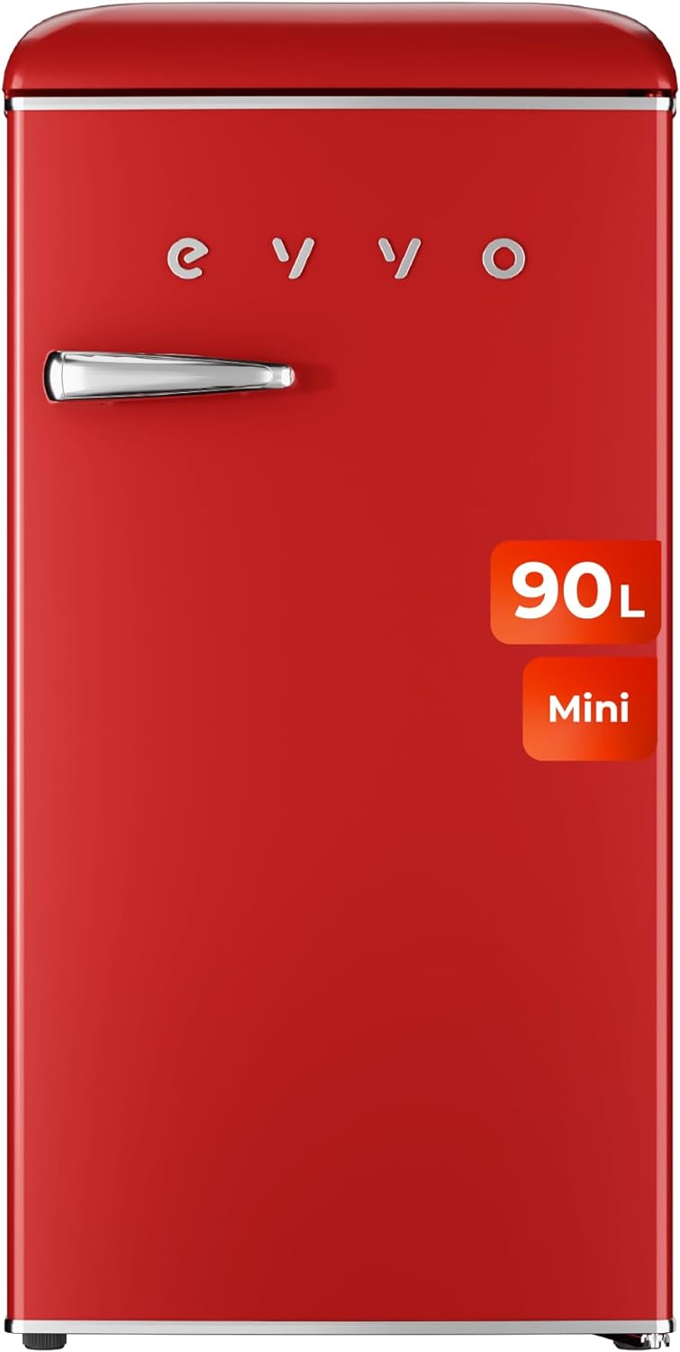 Frigorífico Mini Evvo F25R Retro Rojo