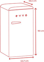 Frigorífico Mini Evvo F25BK Retro Negro