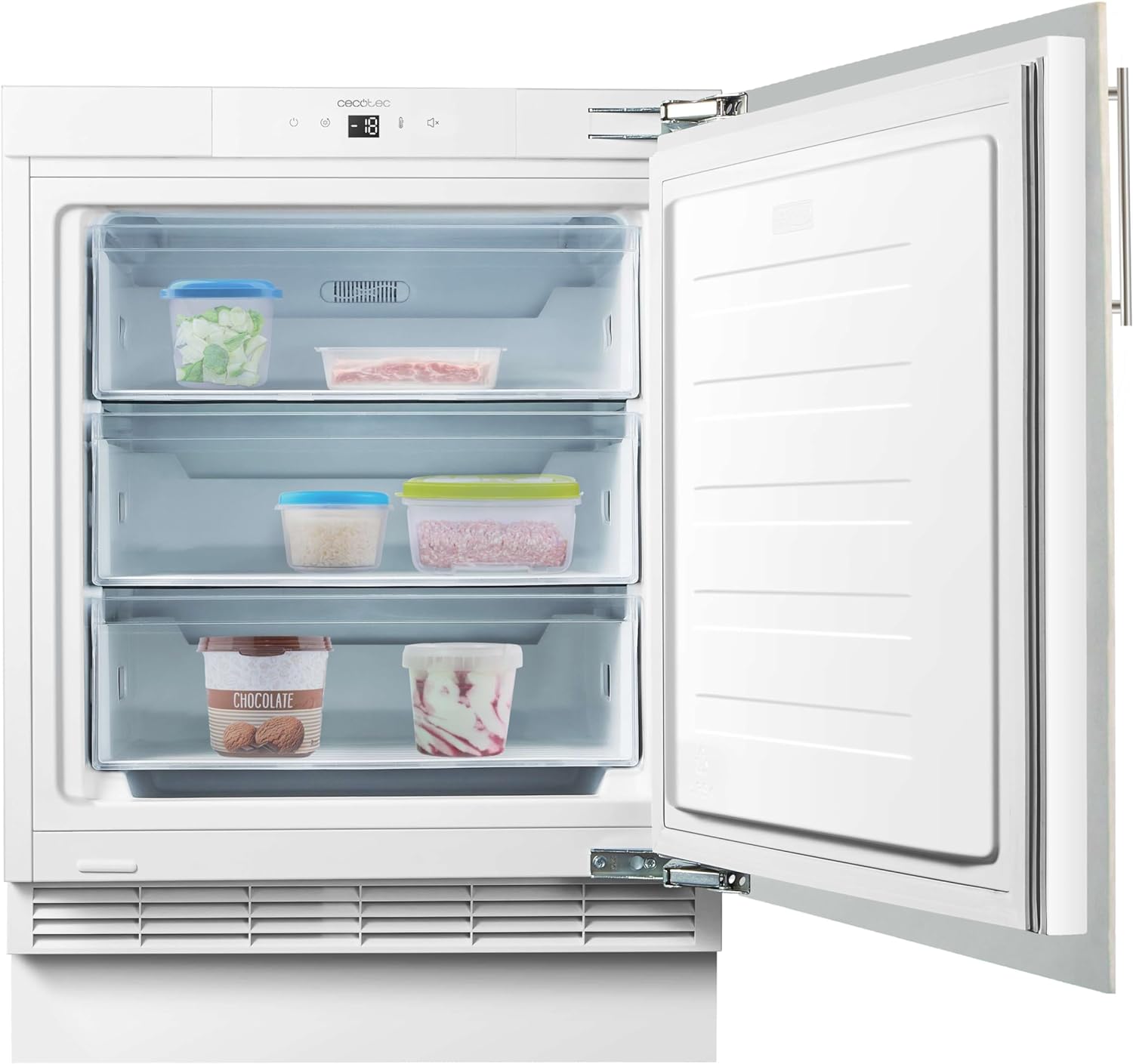 Mini congelador integrable Cecotec Bolero Coolmarket TF BI 101 White E
