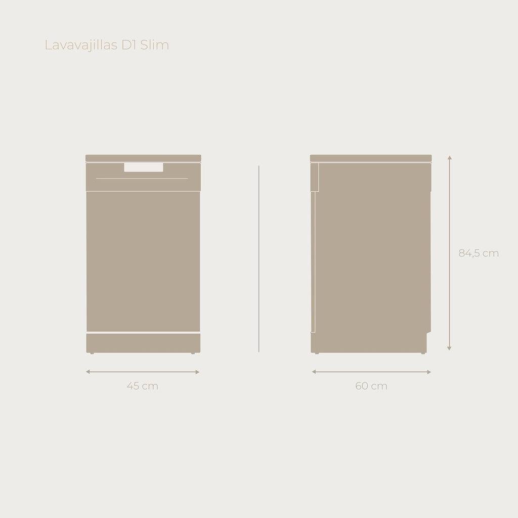 Lavavajillas EVVO D1X Slim (45 cm)