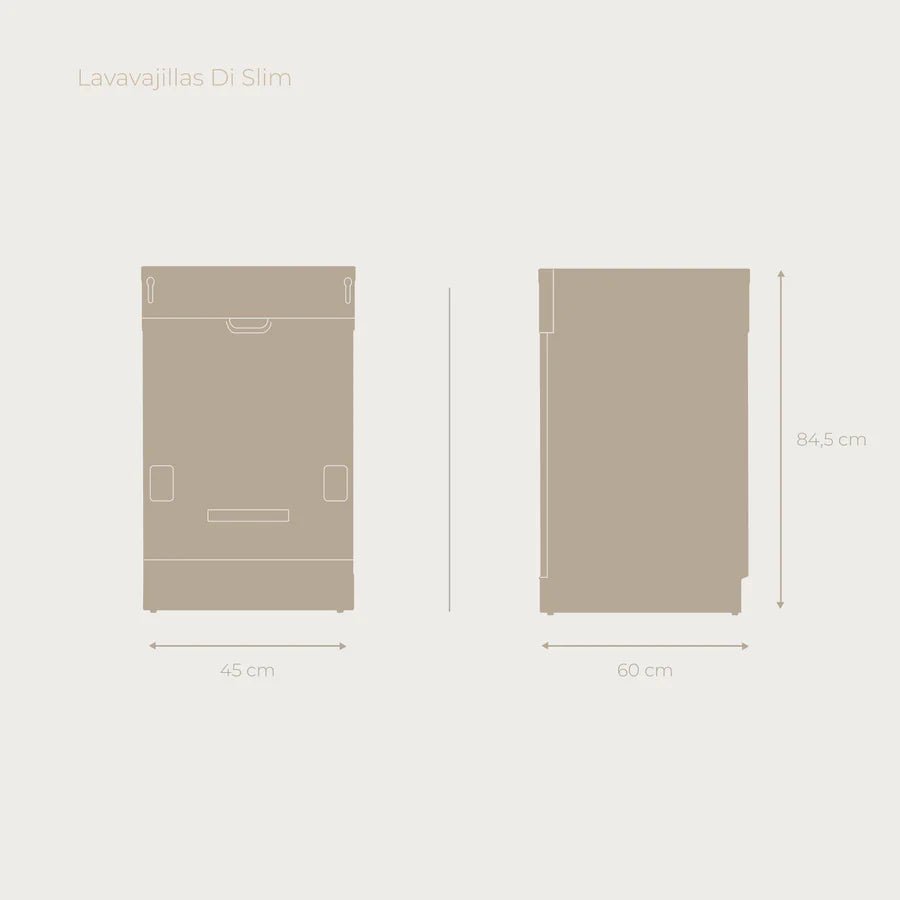 Lavavajillas Integrable Evvo Di.2 Slim (45 Cm)