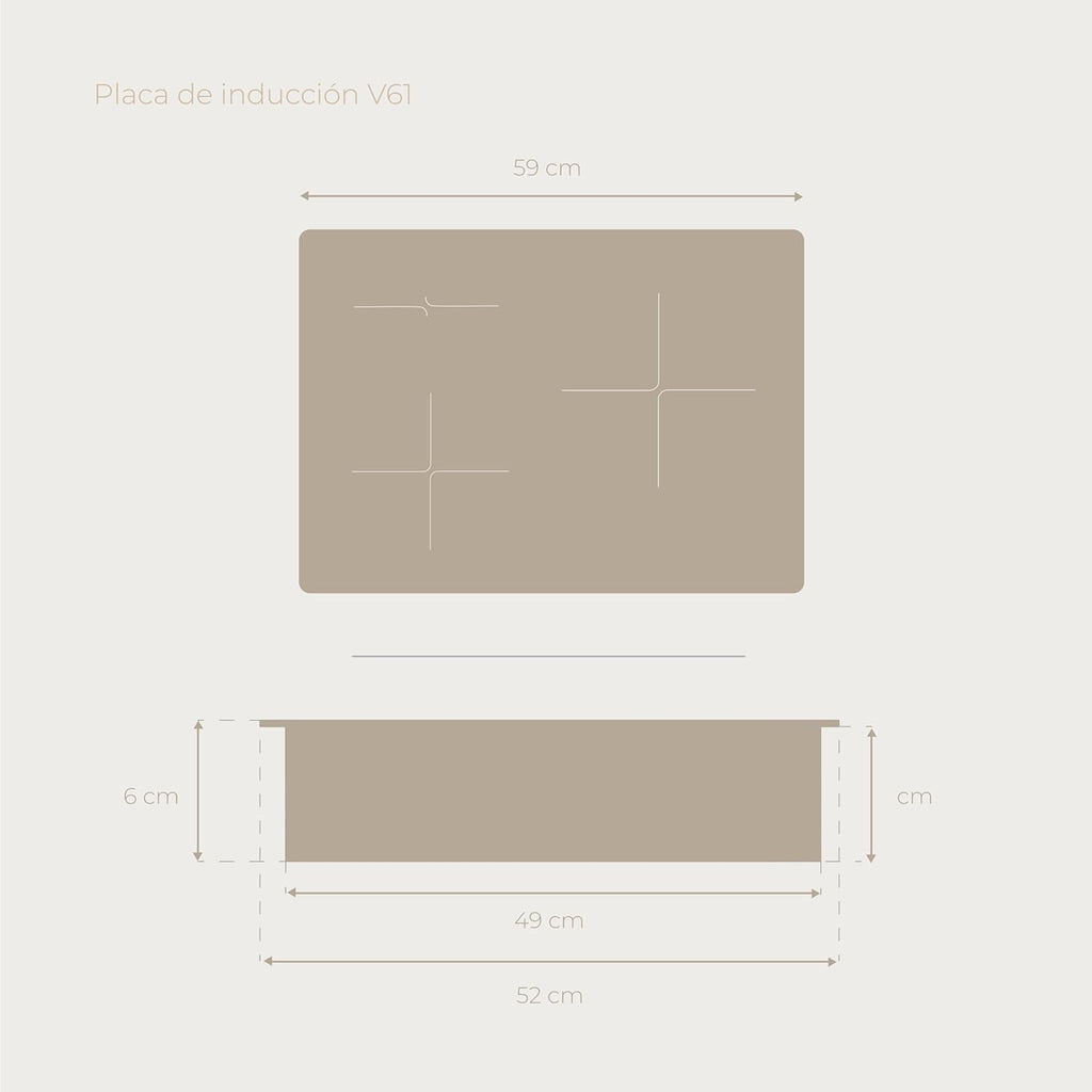 Placa Inducción EVVO V61