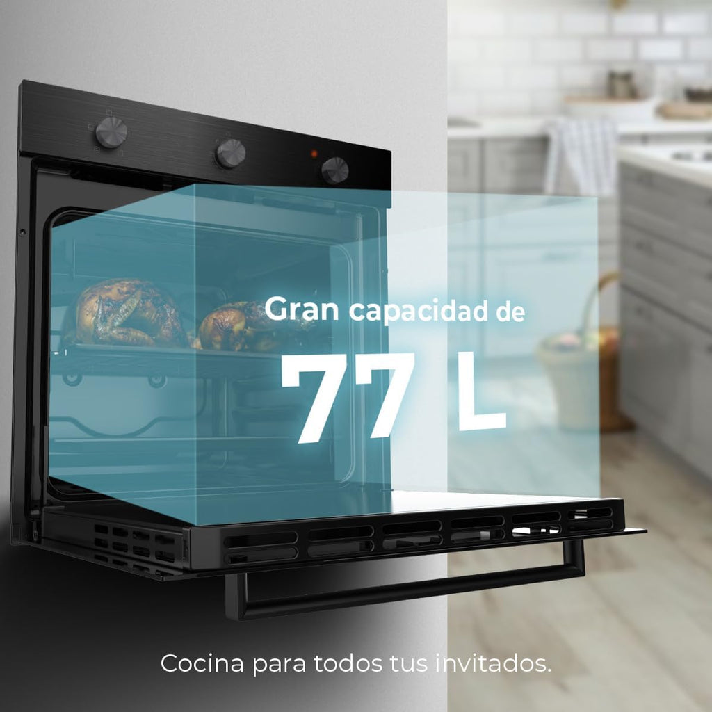 Horno Integrable Cecotec Bolero Hexa C136000 Glass Black Time A