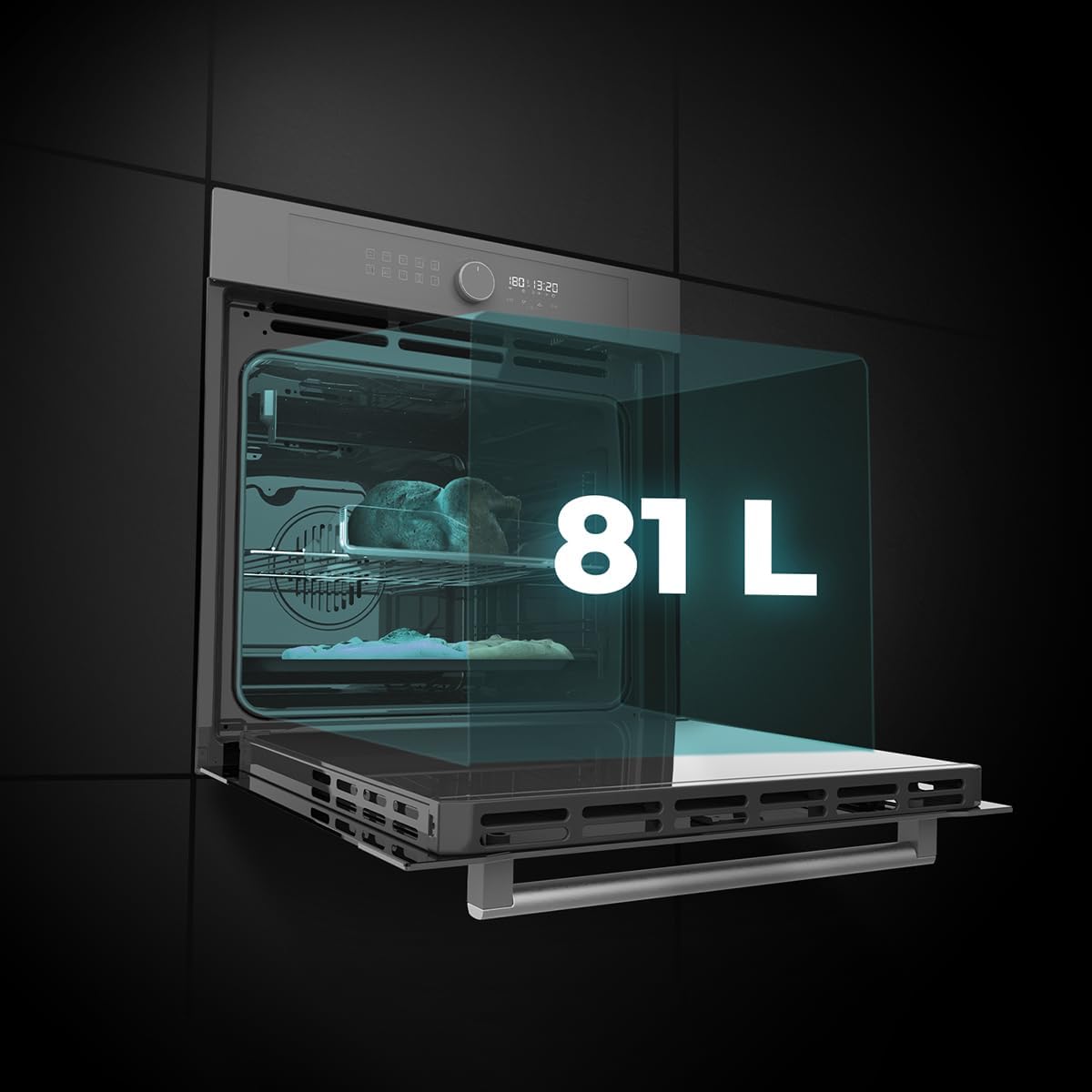 Horno integrable Cecotec Bolero Hexa AF316000 Glass Grey A