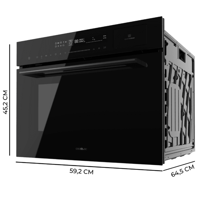 Horno Integrable Cecotec Bolero Hexa MWS704500 Glass Black