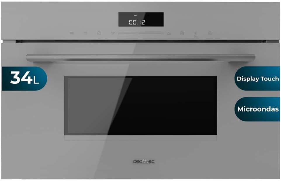 Horno Integrable Cecotec Bolero Hexa MW703800 Glass Grey