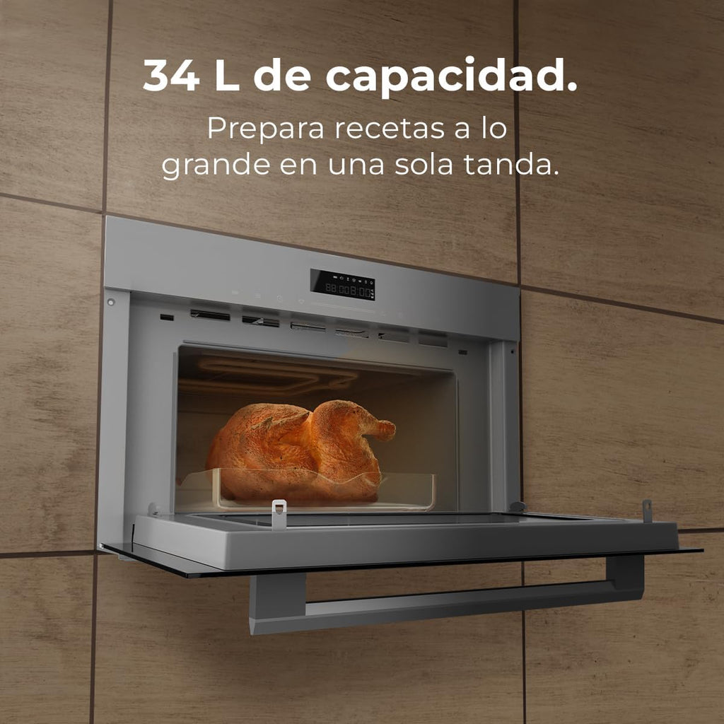 Horno Integrable Cecotec Bolero Hexa MW703800 Glass Grey