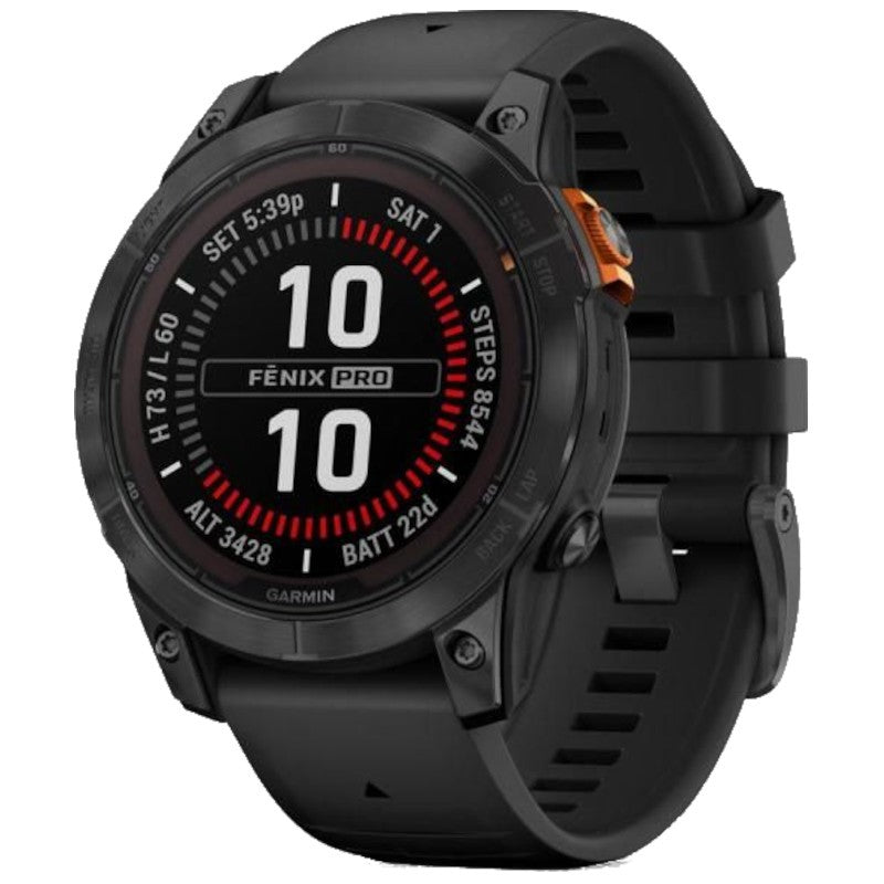 Garmin Fénix 7X Pro Solar Edition Reloj Smartwatch 51mm Gris con Correa Negra
