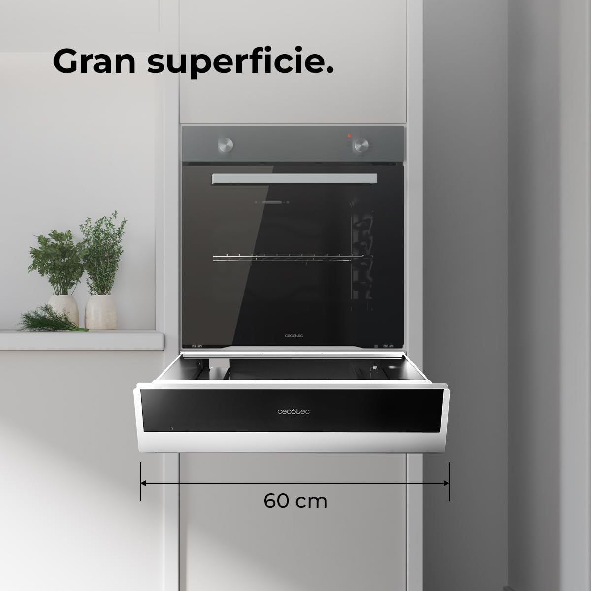 Calientaplatos integrable Cecotec Bolero Hexa WD Edge
