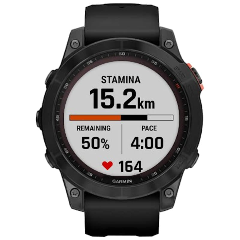 Garmin Fénix 7S Solar Gris Correa Negra 42mm