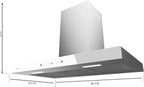 Campana T Cecotec Flux TT 905500 Glass White A++