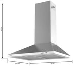 Campana extractora piramidal Cecotec Bolero Flux PM 603500 Inox B