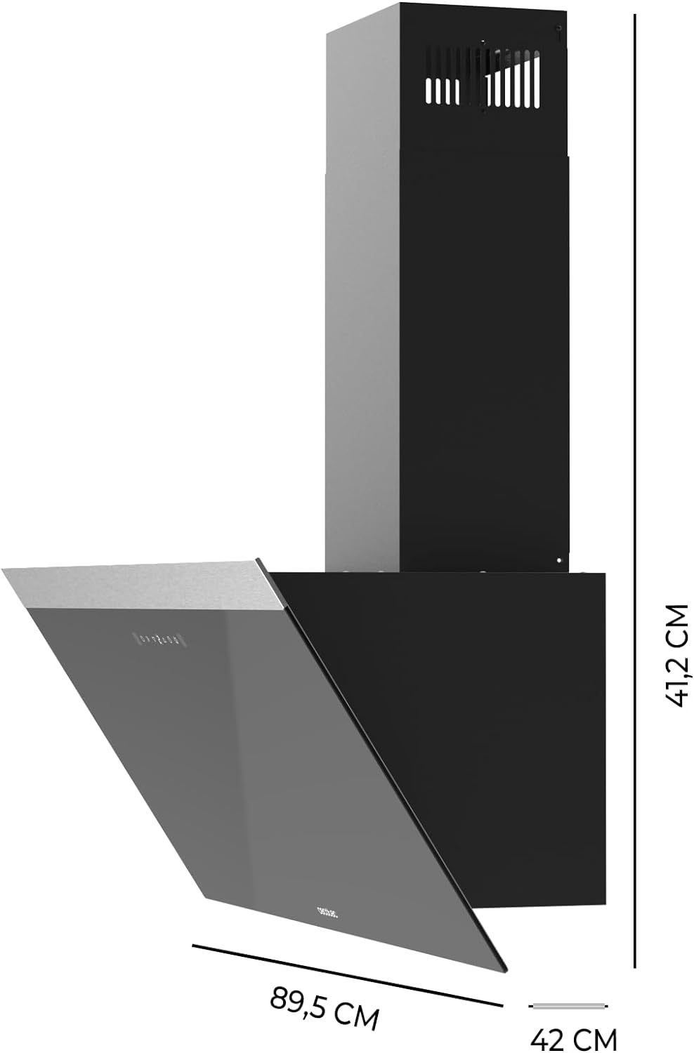 Campana decorativa Cecotec Bolero Flux DT 906500 Glass Black A
