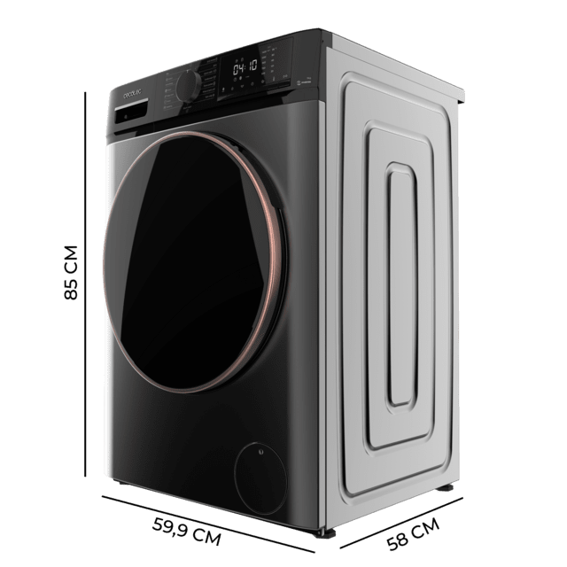 Lavadora Cecotec Bolero DressCode 9610 Inverter Steel A