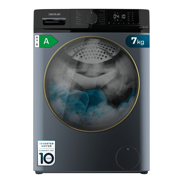 Lavadora Cecotec Bolero DressCode 7610 Inverter Ice Blue A