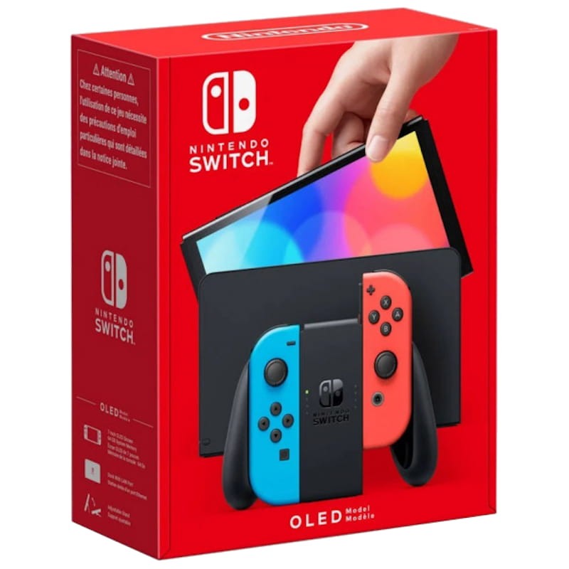 Nintendo Switch OLED Azul Neón/Rojo Neón