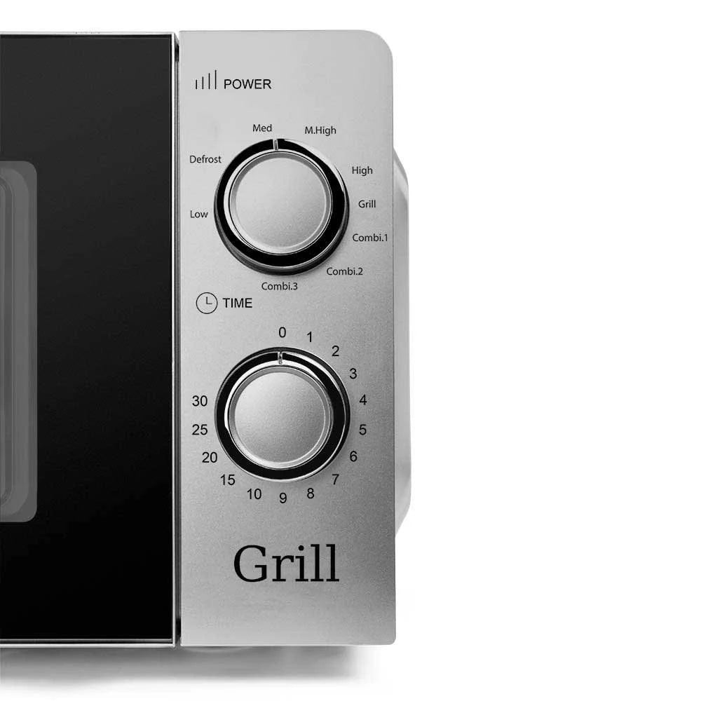 Microondas  Orbegozo MIG 2138 con Grill 20L, 700W Plata