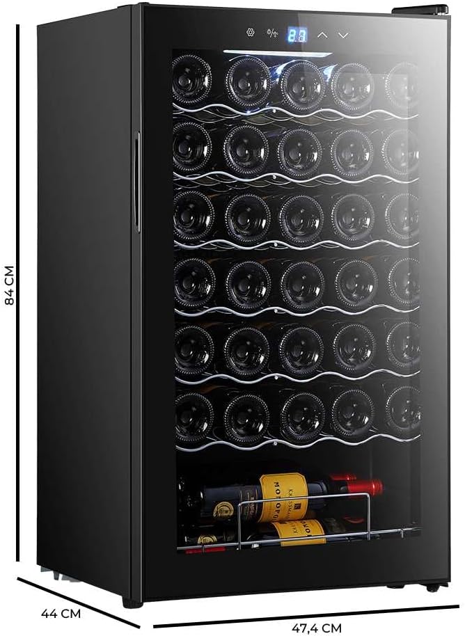 Vinoteca Cecotec Bolero GrandSommelier 34030 Black Compressor