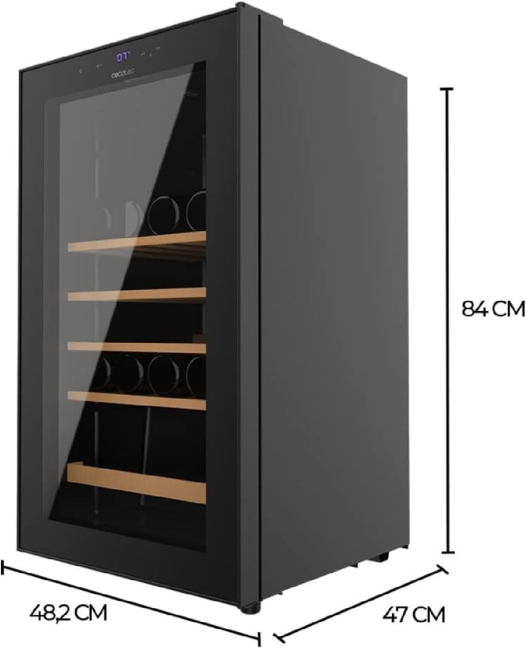 Vinoteca Cecotec Bolero GrandSommelier 36000 Black