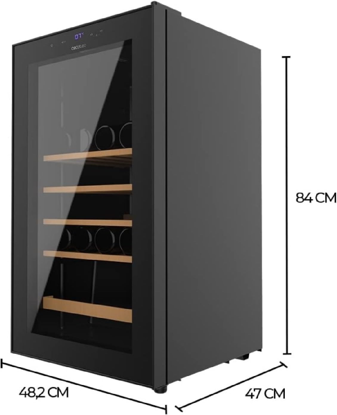 Vinoteca Cecotec Bolero GrandSommelier 36000 Black