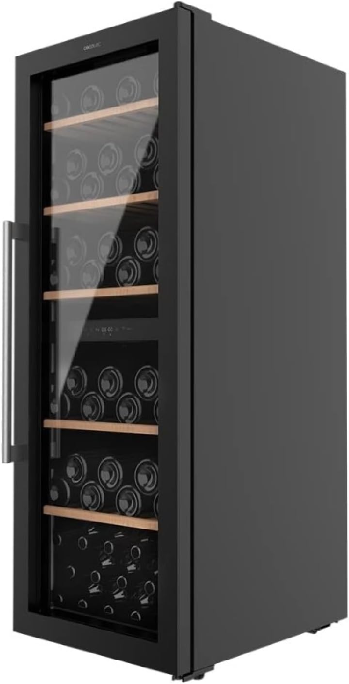 Vinoteca Cecotec Bolero GrandSommelier Duo 77000 Black