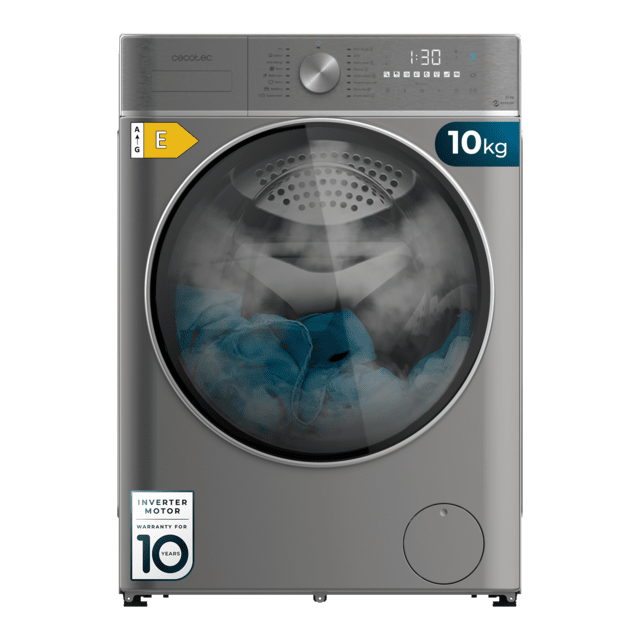 Lavadora secadora Cecotec Bolero Wash&Dry 10680 Inverter Steel B