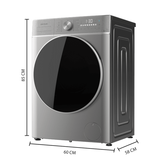 Lavadora secadora Cecotec Bolero Wash&Dry 10680 Inverter Steel B