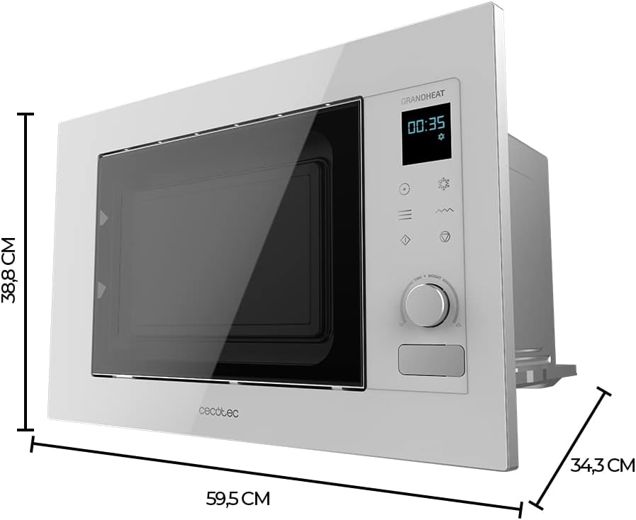 Microondas encastrable Cecotec GrandHeat 2090 Built-in Touch White