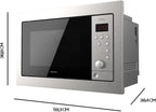 Microondas encastrable Cecotec GrandHeat 2500 Built-in SteelBlack