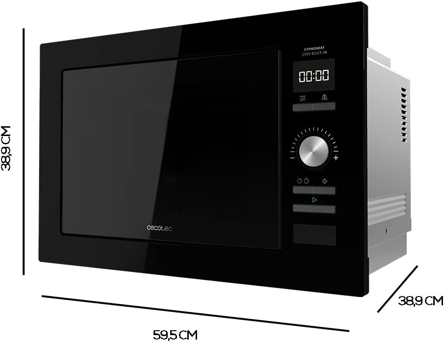 Microondas encastrable Cecotec GrandHeat 2590 Built-in Black