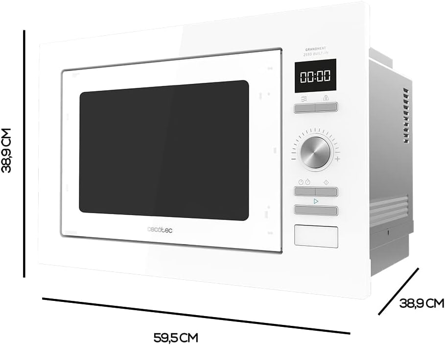 Microondas encastrable Cecotec GrandHeat 2590 Built-in White