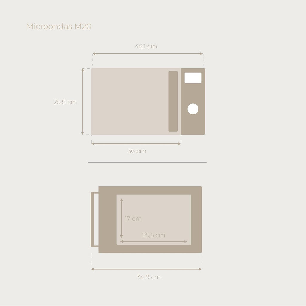 Microondas EVVO M20 Black