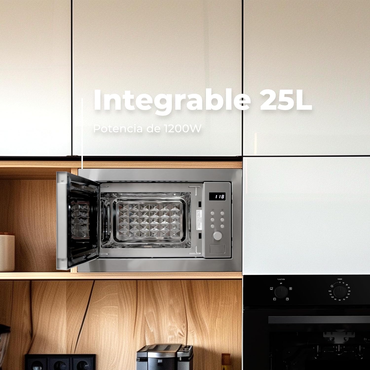 Microondas integrable EVVO Mi35 Inox