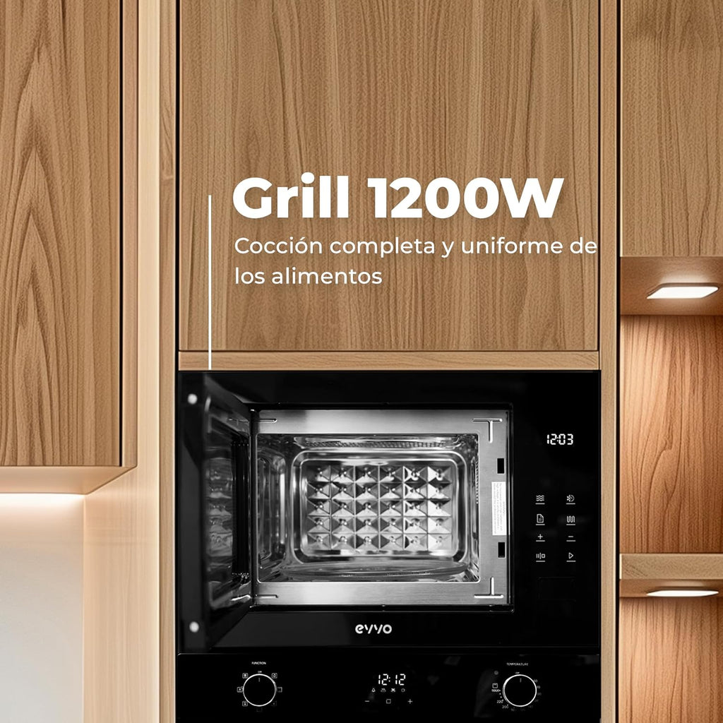 Microondas integrable EVVO Mi45 Glass Bl