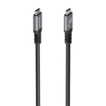 Cable USB 3.2 Gen1 Aluminio 5Gbps 4K@60Hz 3A 60W E-Mark, Tipo USB-C/M-USB-C/M, Negro, 10M