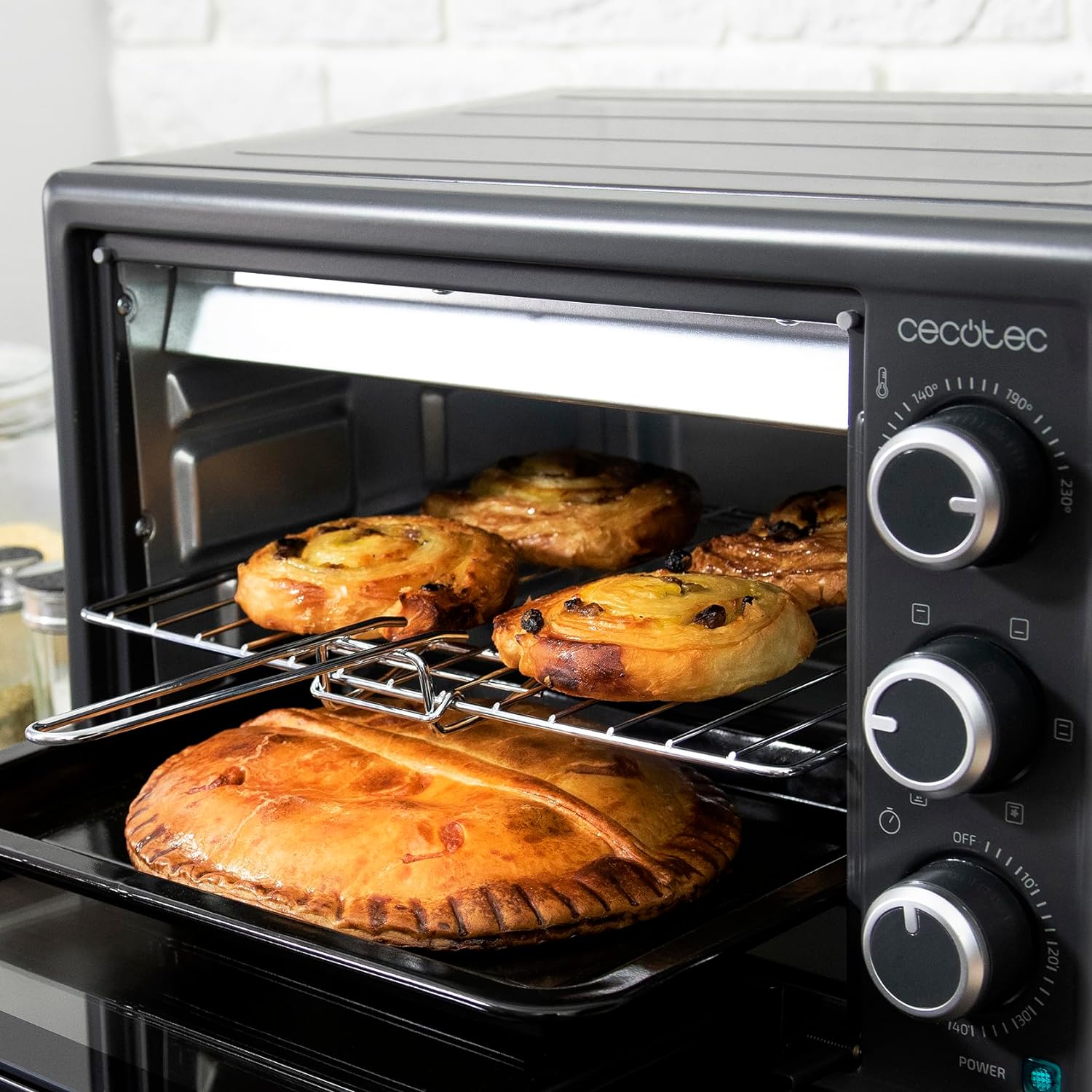 Horno de sobremesa Cecotec Bake&Toast 2600 Black 4Pizza