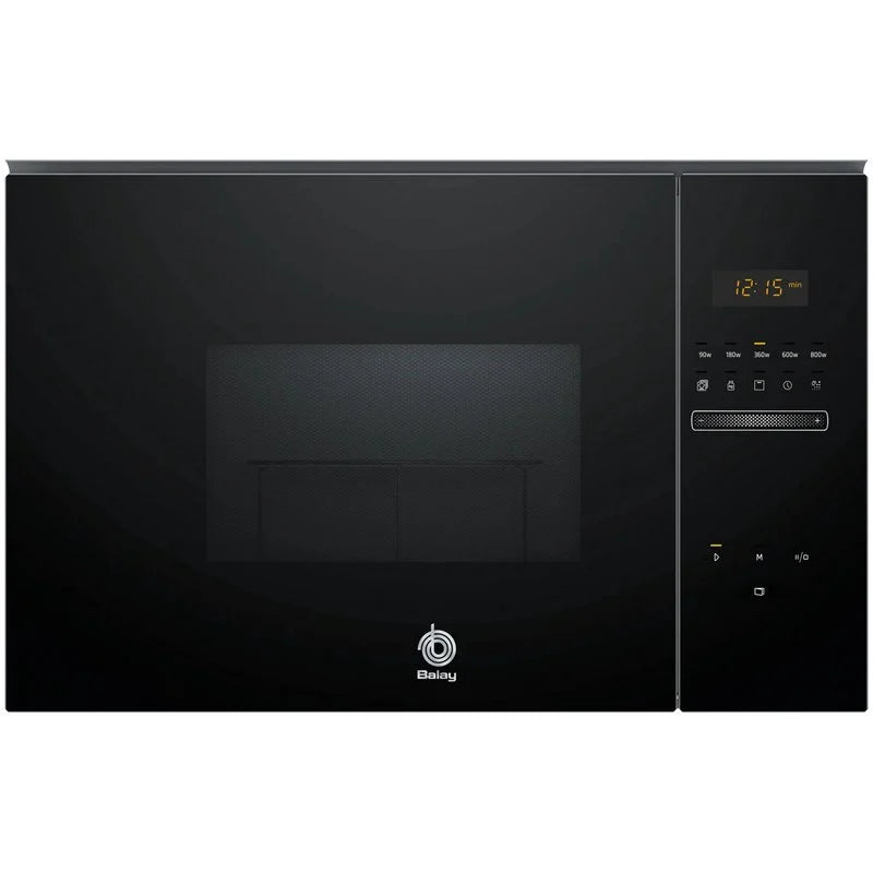Balay 3CG5172N2 Microondas Integrable con Grill 20L 800W Cristal Negro