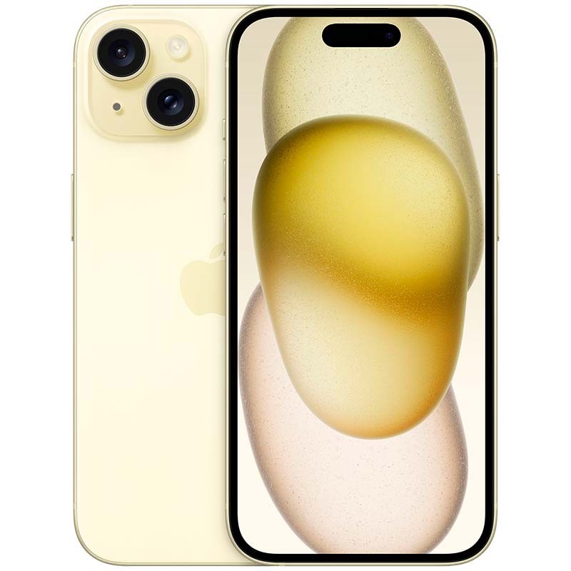 Smartphone Apple iPhone 15 128Gb/ 6.1"/ 5G/ Amarillo
