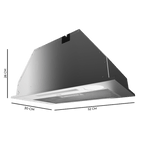 Campana integral Cecotec Bolero Flux IT 525500 Inox A++