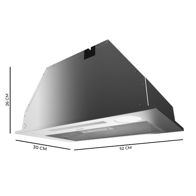 Campana integral Cecotec Bolero Flux IT 525500 Inox A++