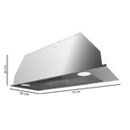 Campana integral Cecotec Bolero Flux IT 755500 Inox A++