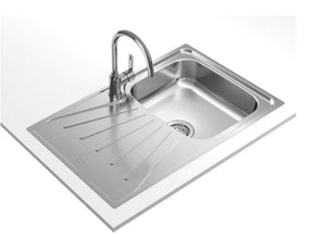 FREGADERO TEKA STARBRIGHT 45 E XP 1C 1E 115120033 INOX MUEBLE 45 CUADRADO REVERSIBLE
