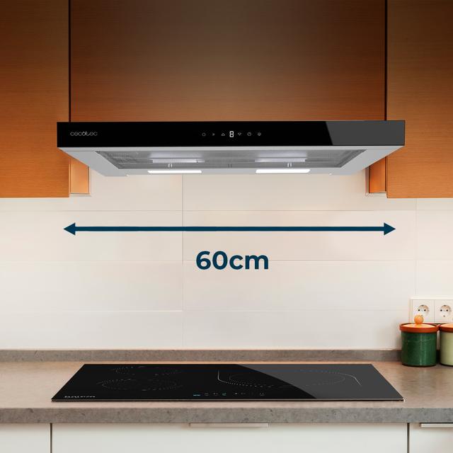 Campana extratora telescópica Cecotec Bolero Flux TLT 605500 Glass Black A++