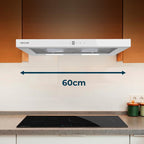 Campana extratora telescópica Cecotec Bolero Flux TLT 605500 Glass White A++