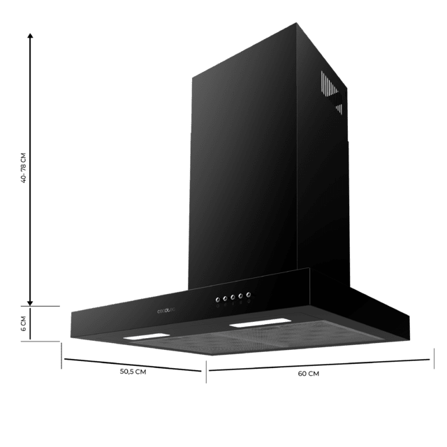 Campana T Cecotec Bolero Flux TM 606500 Black A