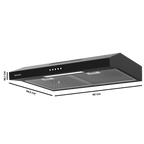 Campana extratora convencional Cecotec Bolero Flux CM 602200 Black B