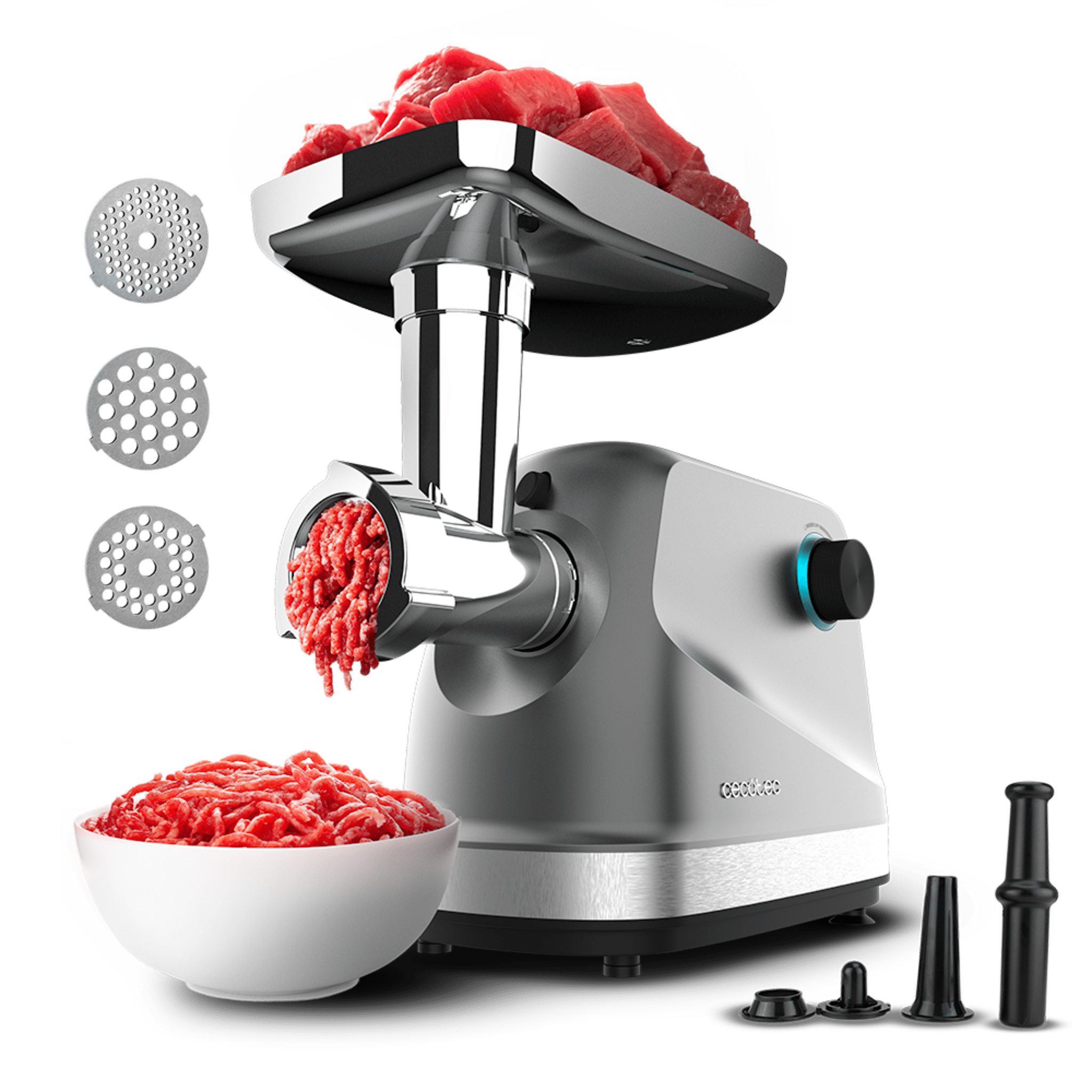 Picadora de carne eléctrica Cecotec Crusher 1400
