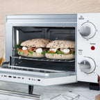 HORNO ORBEGOZO HO975 BLANCO 10 LITROS 800W TEMPORIZADOR 3 FUNCIONES 2 BARRAS CALEFACTORAS INDICADOR LUMINOSO