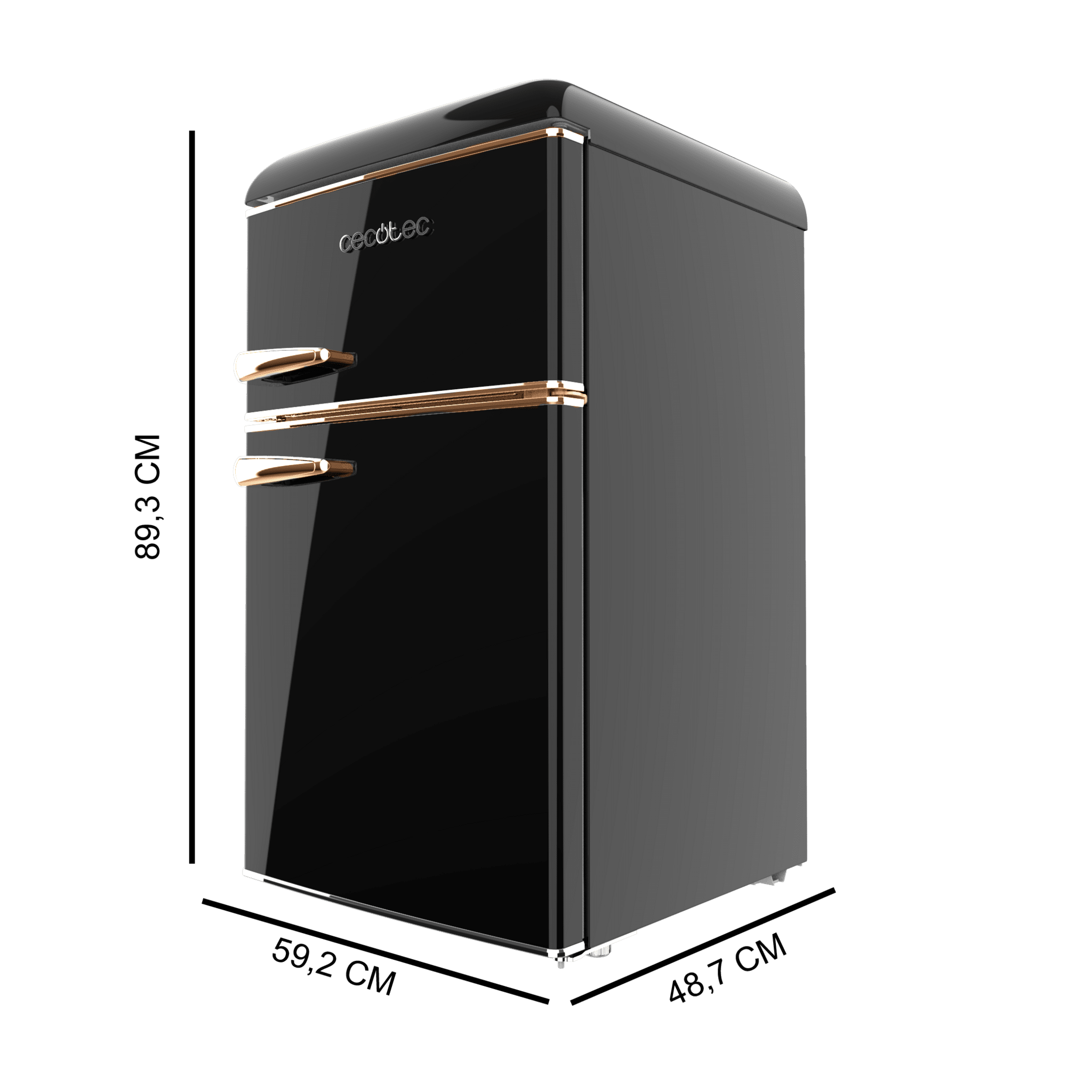 frigorífico Cecotec Bolero CoolMarket 2D Origin 86 Black E